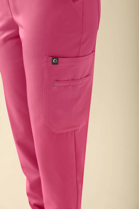 KAERE Hose Damen - Saumbündchen Kurzgr. mit Beintaschen rosenholz
