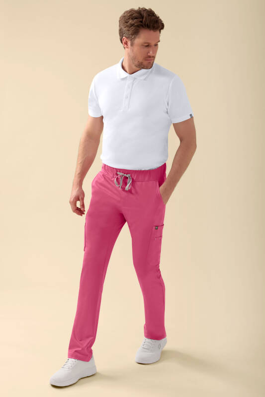 KAERE Hose Herren - gerader Saum mit Beintaschen rosenholz