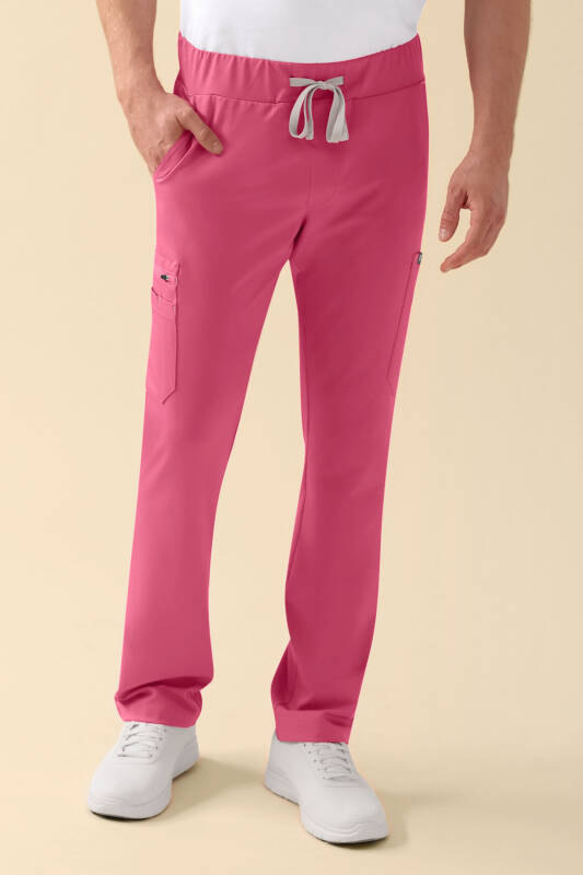 KAERE Hose Herren - gerader Saum mit Beintaschen rosenholz