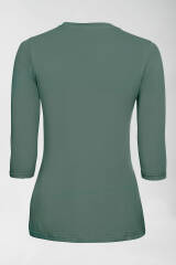 CORE shirt dames - 3/4 arm donkergroen