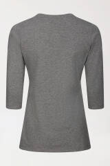 CORE Shirt Damen - 3/4 Arm dunkelgrau melange