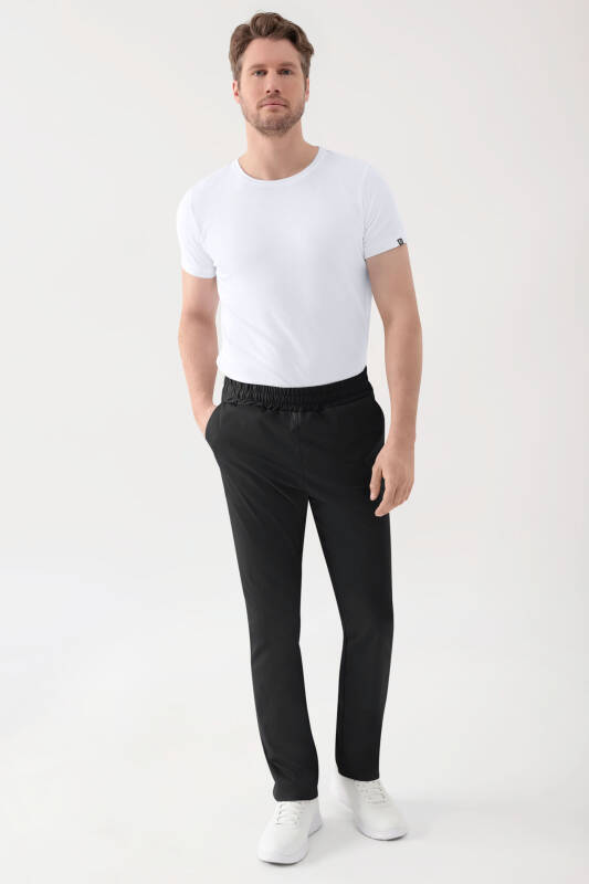 Stretch Hose Unisex - Rundumgummibund schwarz