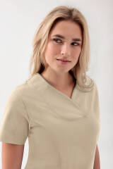 COMFY FLEX Stretch Schlupfkasack Damen - Herzausschnitt sand