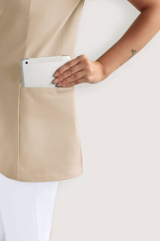 COMFY FLEX Stretch Schlupfkasack Damen - Herzausschnitt sand