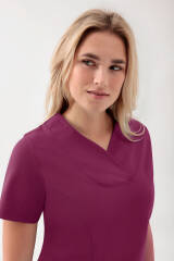 COMFY FLEX Stretch Schlupfkasack Damen - Herzausschnitt berry