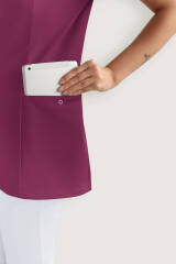 COMFY FLEX Stretch Schlupfkasack Damen - Herzausschnitt berry