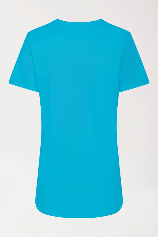 COMFY FLEX Stretch Schlupfkasack Damen - Herzausschnitt türkis