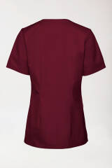 Stretch Schlupfkasack Damen - V-Ausschnitt bordeaux