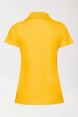 Stretch shirt dames - polokraag zonnegeel