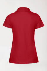T-shirt Stretch Femme - Col polo rouge