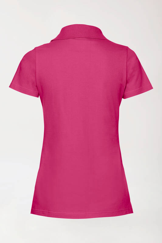 Stretch shirt dames - polokraag pink