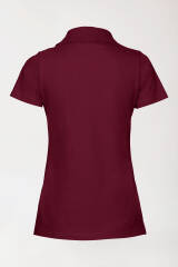 Stretch shirt dames - polokraag bordeaux