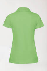T-shirt Stretch Femme - Col polo vert pomme