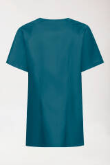 Kasack Damen - Druckknopfleiste petrol