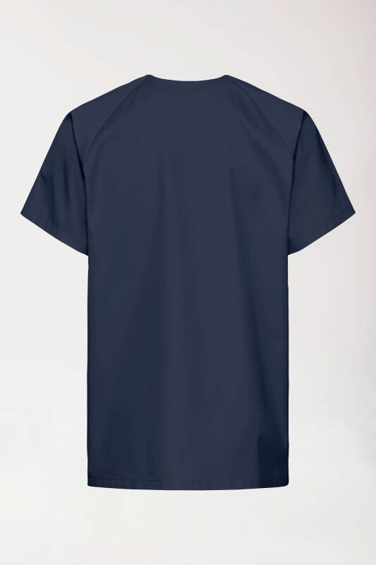 Kasack Herren - Druckknopfleiste navy