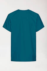 Kasack Herren - Druckknopfleiste petrol