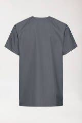 Kasack Herren - Druckknopfleiste steingrau