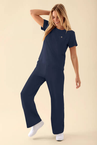 KAERE shirt dames - ronde hals navy