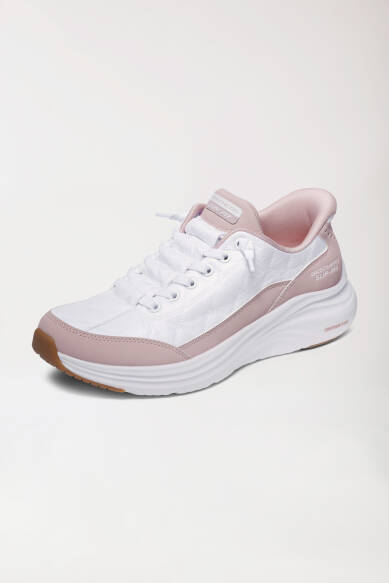Damen Sneaker-SKECHERS Slip-ins-weiß/rosé