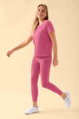 KAERE Leggings Damen - super elastisch rosenholz