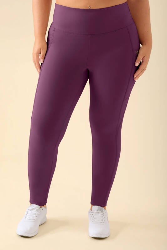 KAERE Leggings Damen - super elastisch pflaume