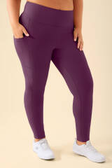 KAERE Leggings Damen - super elastisch pflaume