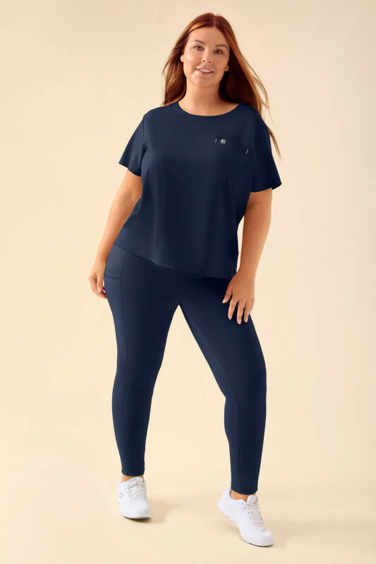 KAERE Leggings Damen - super elastisch navy