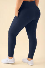KAERE Leggings Damen - super elastisch navy