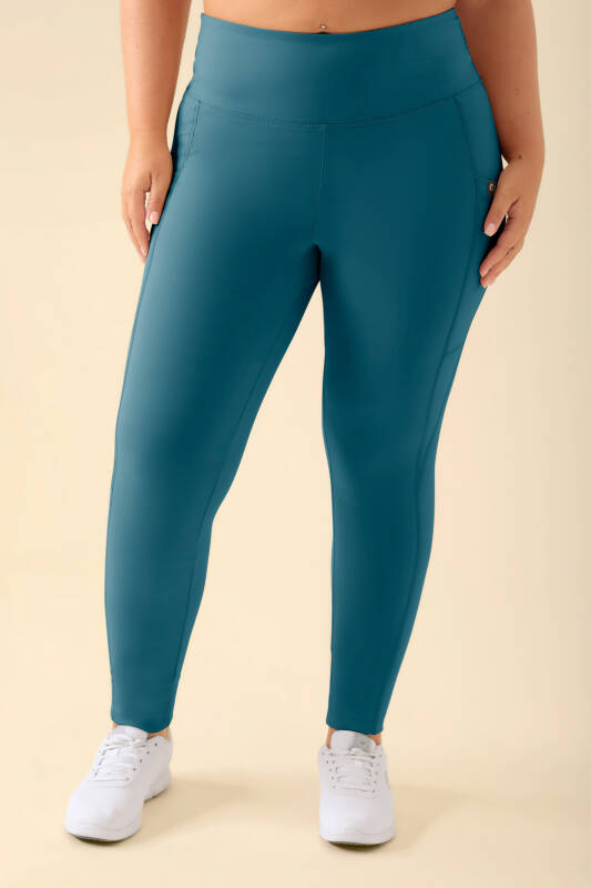 KAERE Leggings Damen - super elastisch petrol