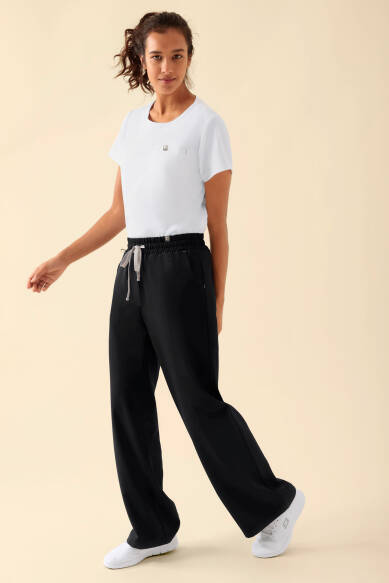 KAERE broek dames - wijd been zwart