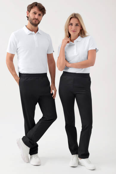 GREEN Pantalon Stretch mixte - Ceinture élastiquée noir