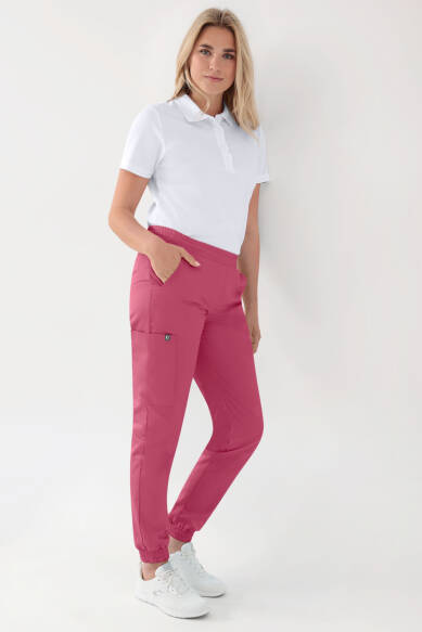 GREEN Pantalon Stretch Femme - Style Jogpant bois de rose