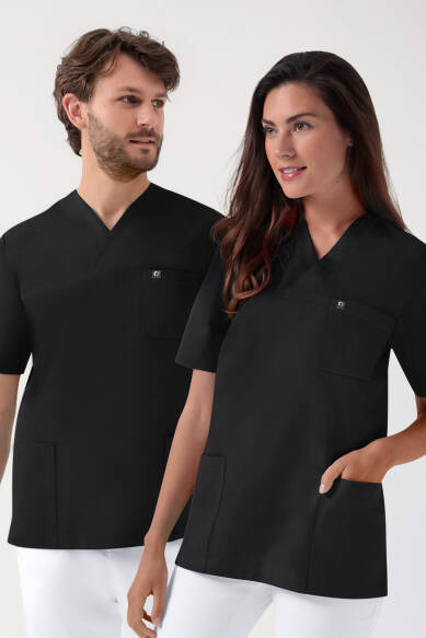 GREEN Tunique Stretch mixte - Décolleté V noir