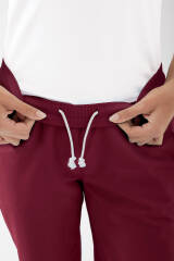 JUST STRONG Hose Damen - Gummibund bordeaux