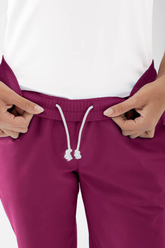 JUST STRONG Hose Damen - Gummibund berry