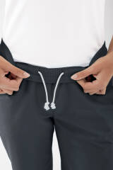 JUST STRONG Pantalon Femme - Ceinture élastiquée anthracite