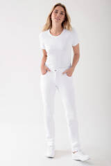 Pantalon 5 poches Homme - look jean blanc
