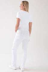 5-Pocket Hose Damen - Jeanslook weiß