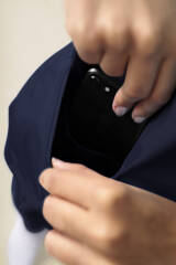 KAERE Schlupfkasack Damen - V-Ausschnitt navy