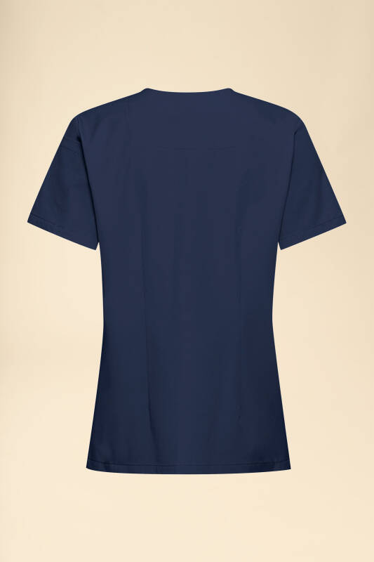 KAERE Schlupfkasack Damen - V-Ausschnitt navy