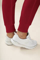 KAERE Hose Damen - Saumbündchen mit Beintaschen rot