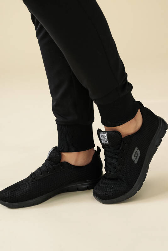 KAERE Hose Damen - Saumbündchen mit Beintaschen schwarz