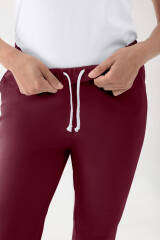 CORE Pantalon mixte - Taille haute bordeaux