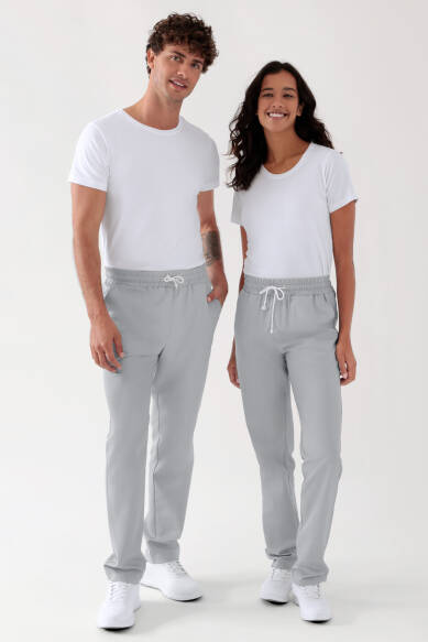 TENCEL™ Hose Unisex - Rundumgummibund perlgrau